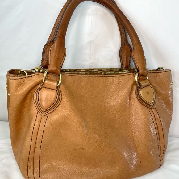 J Crew Tan Leather Handbag - Picture 2 of 10